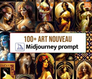 100+ Art Nouveau Midjourney Prompts