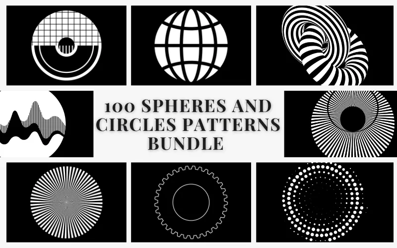 100 Sphere and Circle Patterns Bundle