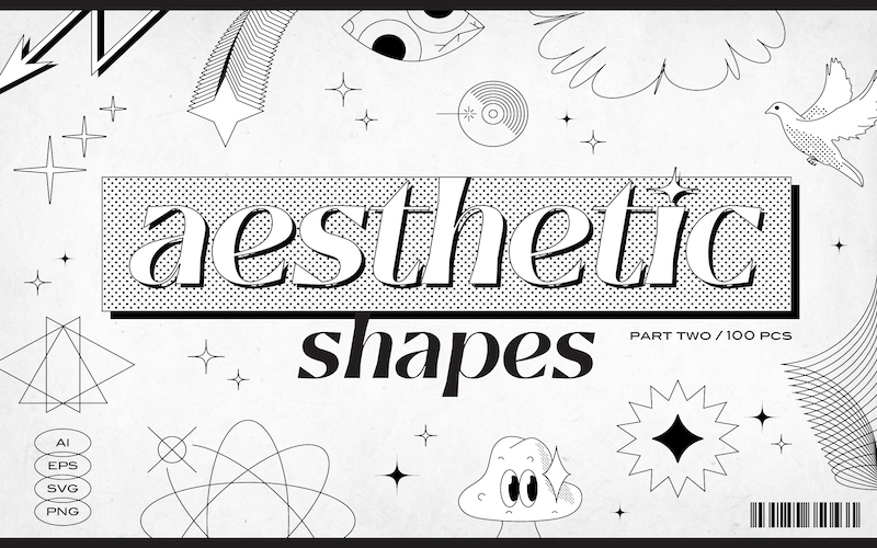 100 Y2K Shapes Images Bundle