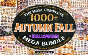 1000+ Autumn Fall And Halloween Illustration Bundle