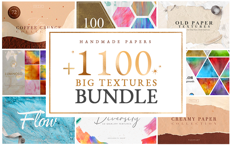 1100+ Creative Background Textures Bundle