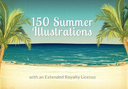 150 Summer Vector Illustrations