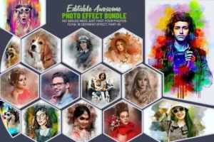 16+ Editable Awesome Photo Effects Bundle