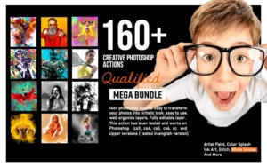 160+ Creative Photoshop Actions Bundle