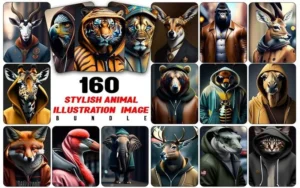 160+ Stylish & Cool Animal Images Bundle