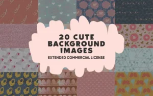 20 Cute Backgrounds Bundle