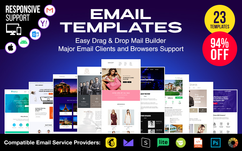 20+ Email Templates Bundle