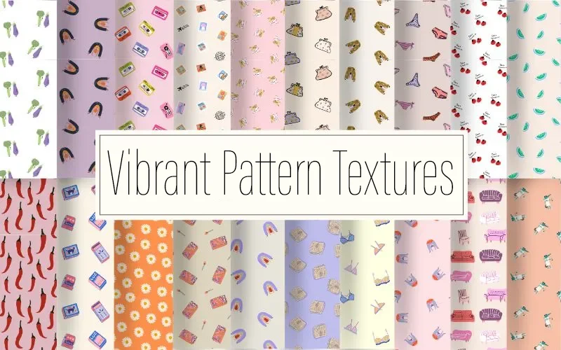 20 Vibrant Pattern Textures Bundle