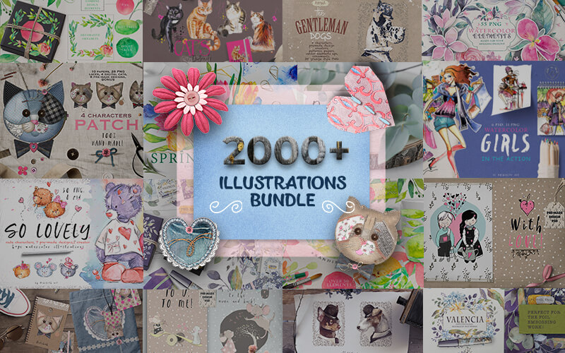 2000+ Color Graphics Bundle