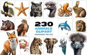 230 Amazing Animals Clipart Images