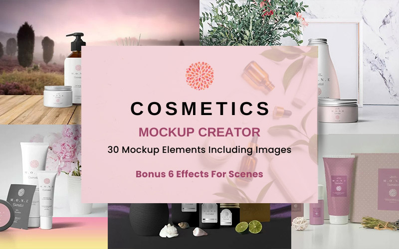 30 Cosmetics Mockups & Effects Bundle