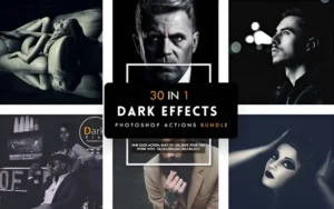 30-In-1 Dark Effects Bundle For Photoshop