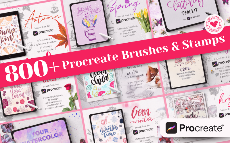32-in-1 Procreate Brush Sets