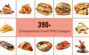 390+ Transparent Food PNG Images Bundle