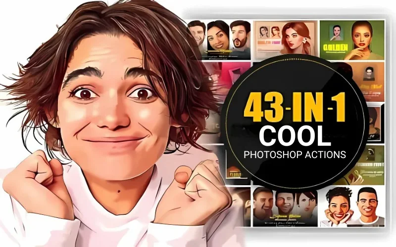 43-in-1 Cool Photoshop Actions Bundle