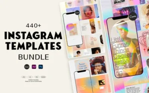 440+ Instagram Templates Bundle