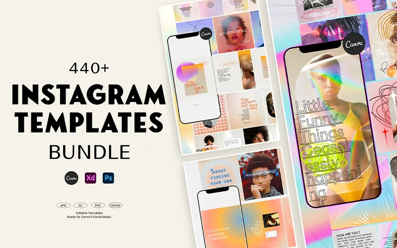 440+ Instagram Templates Bundle
