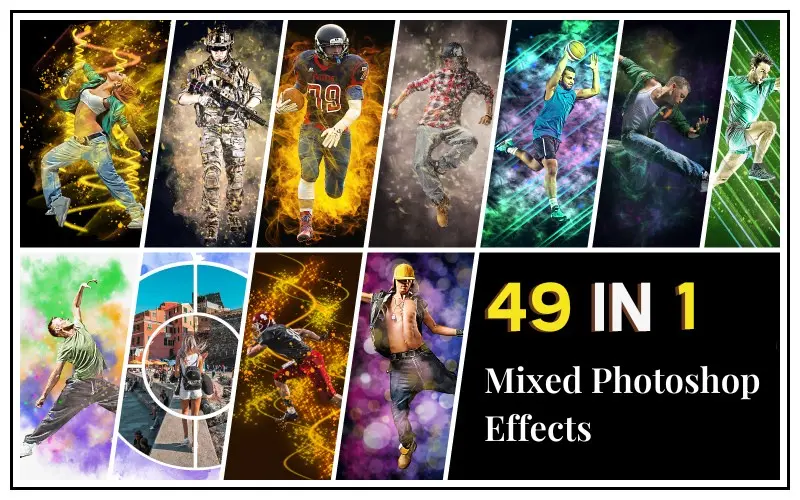 49-In-1 Mixed Photoshop Effect Images Bundle