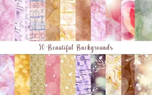 50 Beautiful Backgrounds Bundle