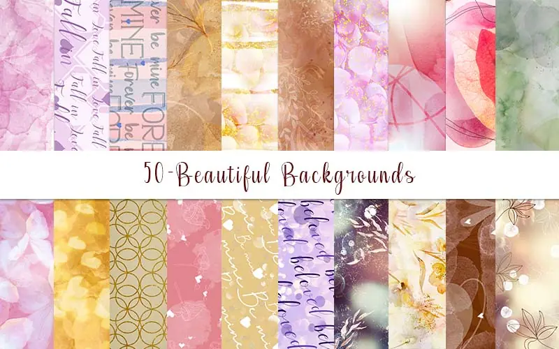 50 Beautiful Backgrounds Bundle