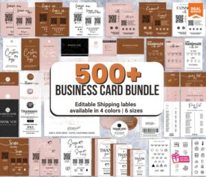 500+ Business Card Templates Bundle