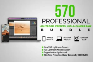570 Professional Lightroom Presets & LUTs Bundle