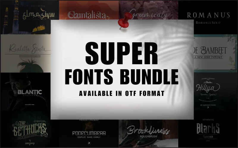 70+ Super Fonts Bundle
