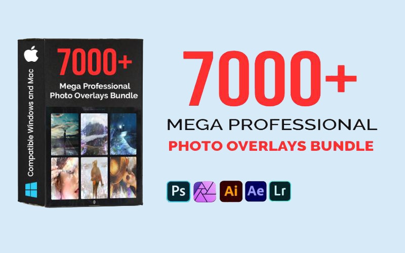 7000+ Professional Photo Overlays Bundle