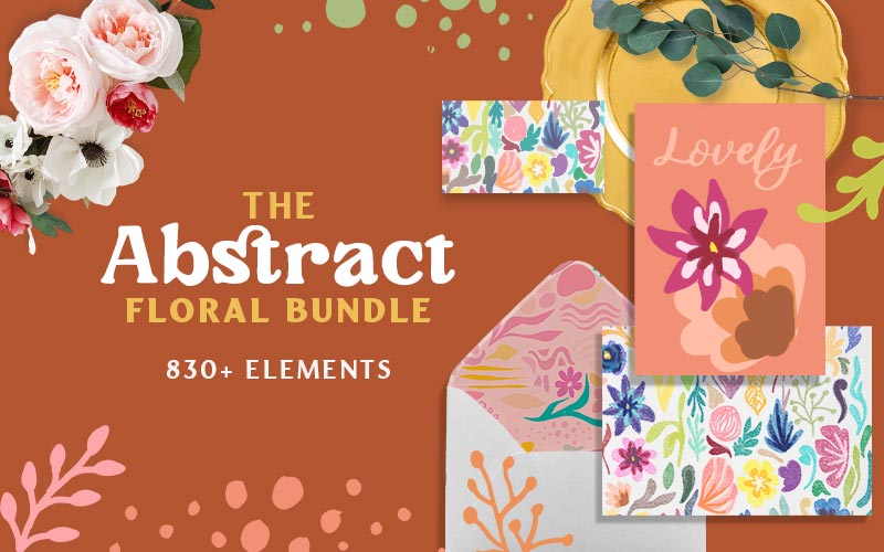 830 Abstract Floral Backgrounds