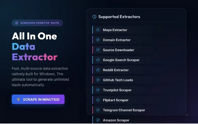 All In One Data Extractor
