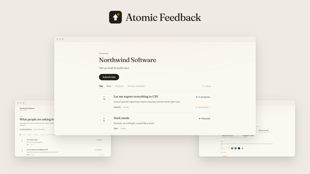 Atomic Feedback