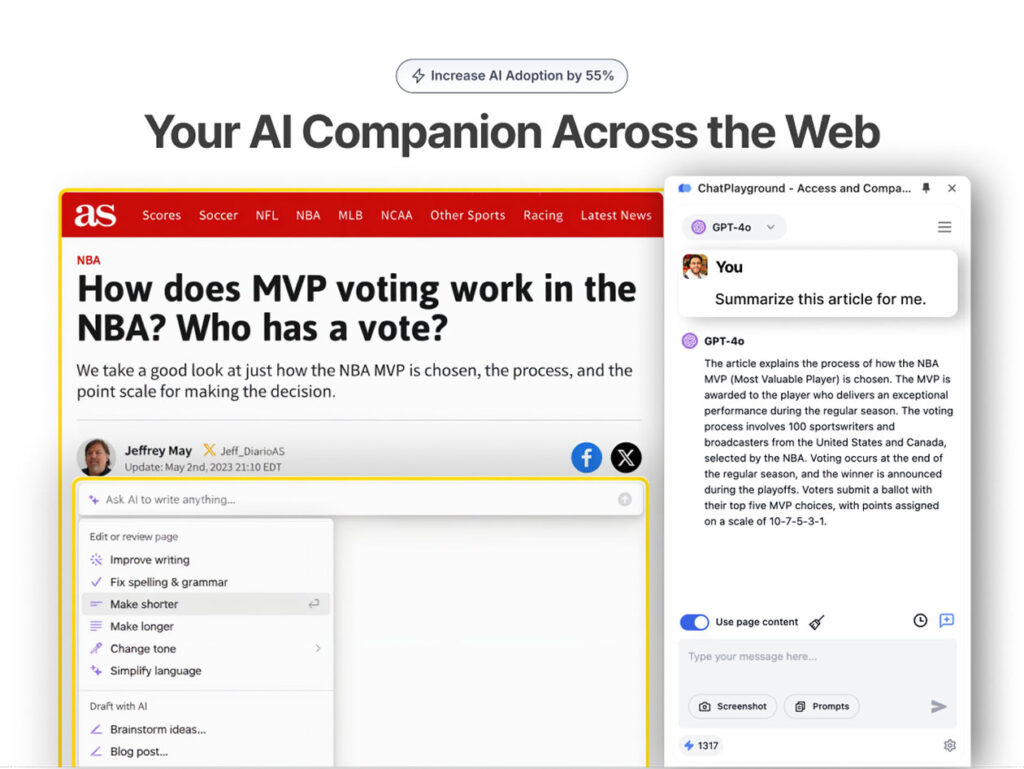 BrowserCopilot AI (Basic Plan - 500 Queries per Month)