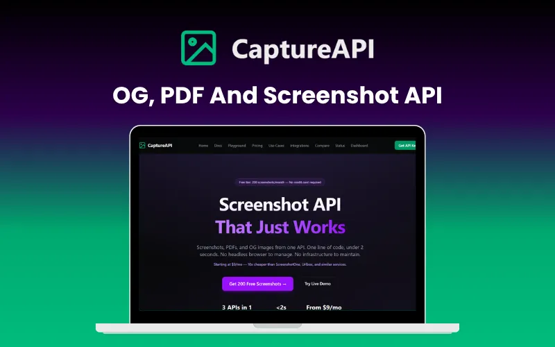 CaptureAPI - OG, PDF And Screenshot API