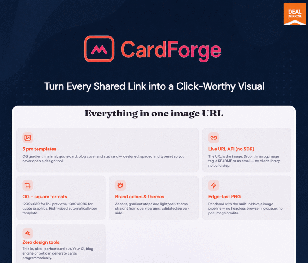 CardForge: Create Stunning Open Graph Images from Any URL