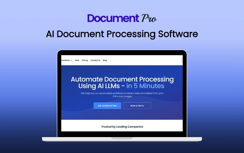 DocumentPro - AI Document Processing Software