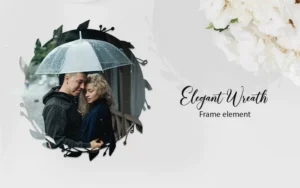 Elegant Photo Frame Wreath