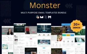 Monster- Multipurpose Responsive Email Pack