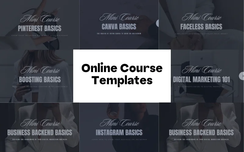 Online Course Templates For Digital Marketing