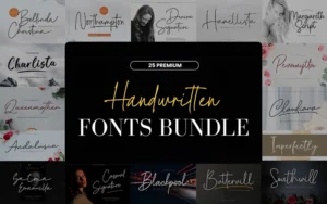 Premium Handwritten Fonts Bundle