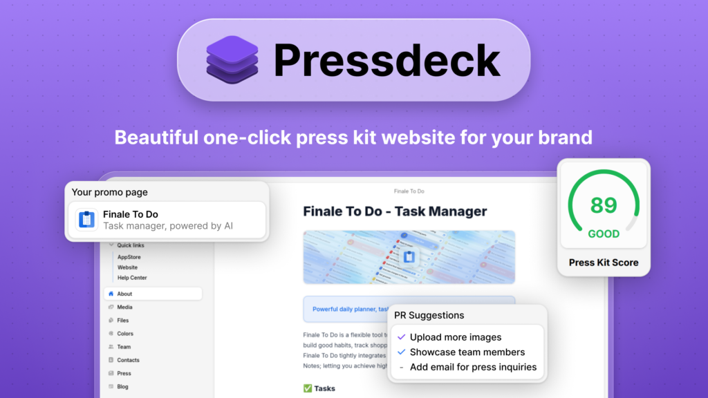 Pressdeck