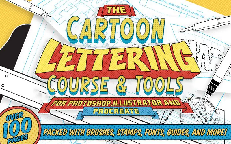 The Cartoon Lettering Course And Tools