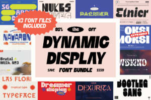 The Dynamic Display Font Bundle
