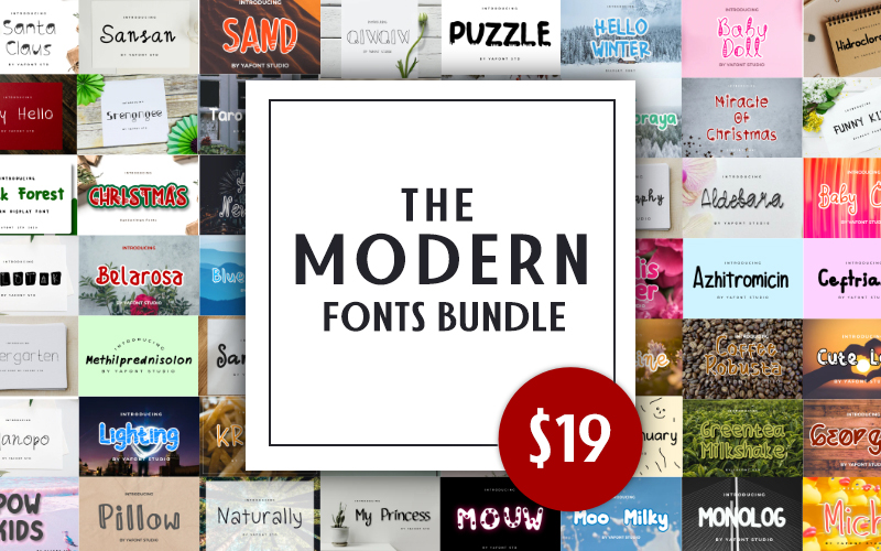 The Modern Font Bundle