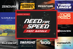 The Need For Speed Font Bundle