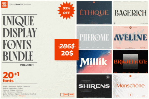 The Unique Display Fonts Bundle