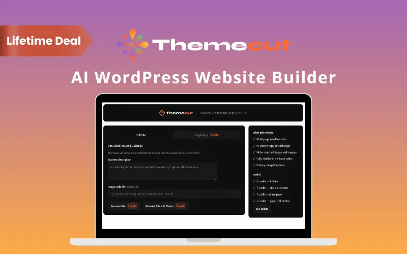 Themecut - AI WordPress Website Builder