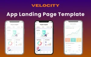 Velocity - App Landing Page HTML Template