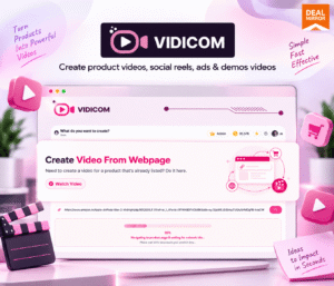 Vidicom: AI Product Video Creator for E-Commerce