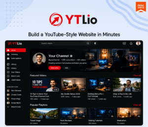 YTLio: Build a Professional Video Website That Feels Like YouTube